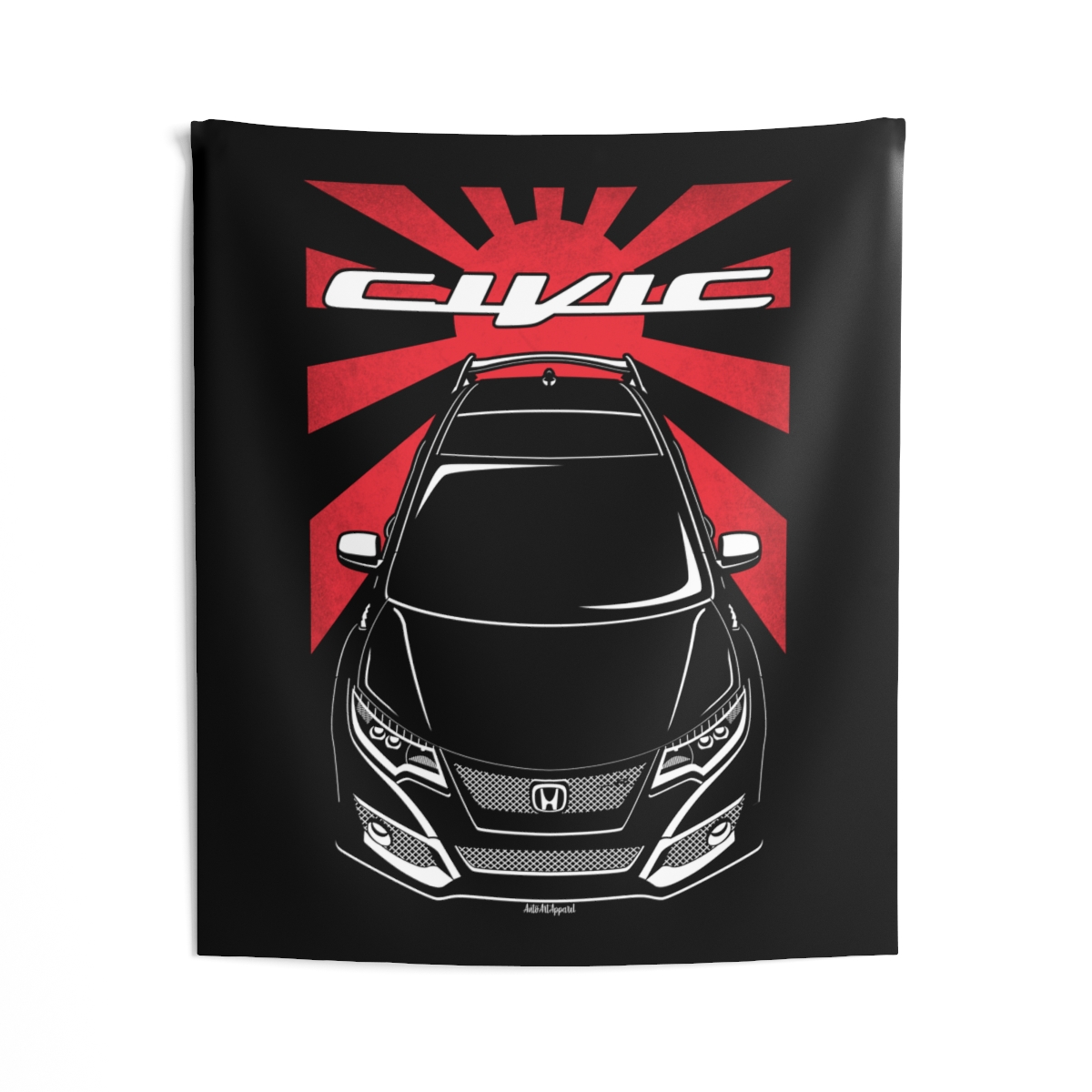 Honda Civic Type R 10th gen 2015-2017 Tapestry - JDM Wall Art 50 x 60 inch by Auto Art Apparel