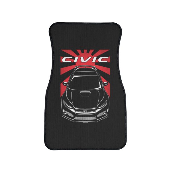 Honda Civic Type R 10th gen 2018-2020 Car Mat - JDM Floor Mats Front Carpet Floor Mats by Auto Art Apparel