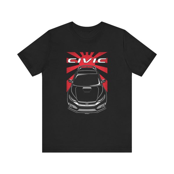 Honda Civic Type R 10th gen 2018-2020 T-shirt - JDM Shirt Black by Auto Art Apparel