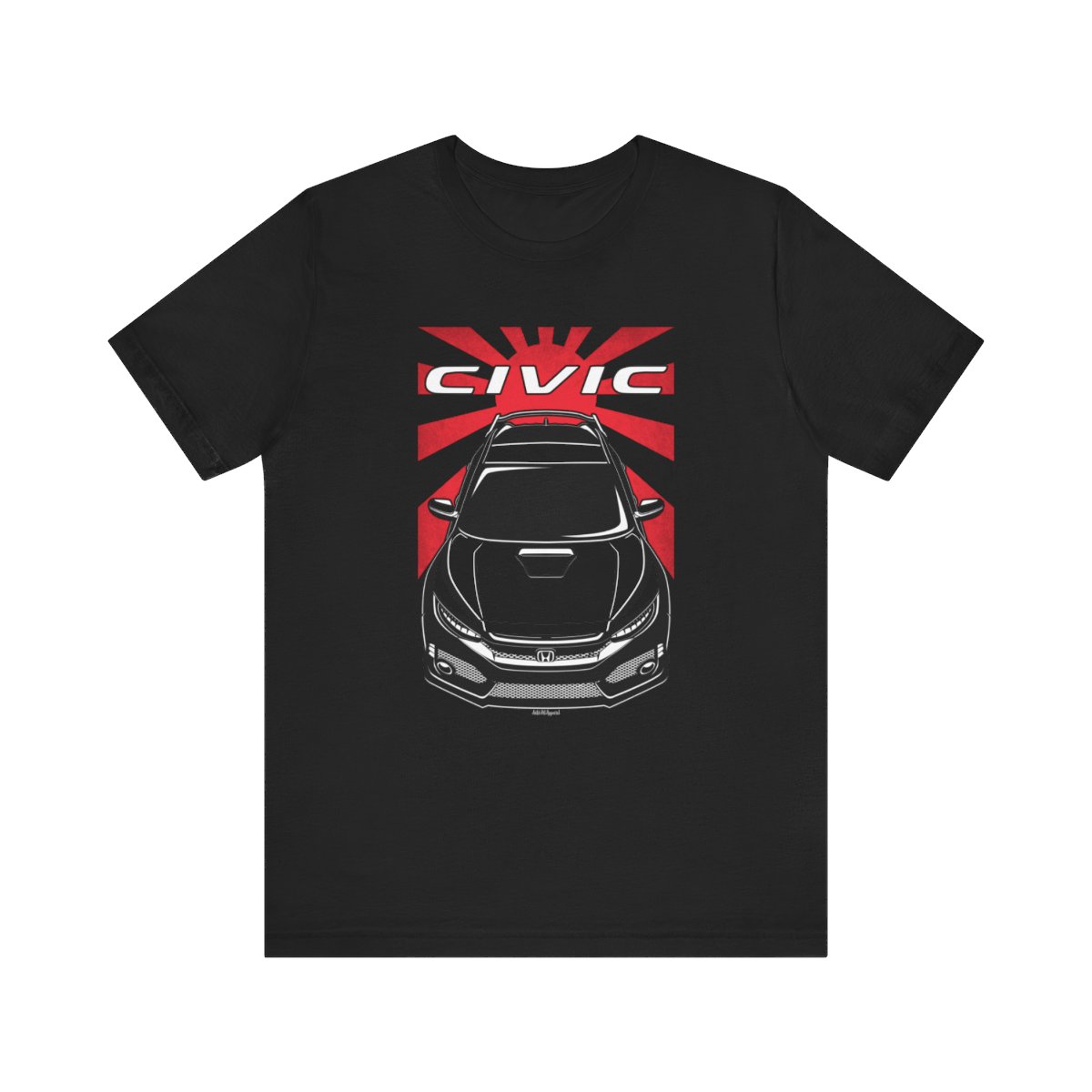Honda Civic Type R 10th gen 2018-2020 T-shirt - JDM Shirt Black by Auto Art Apparel