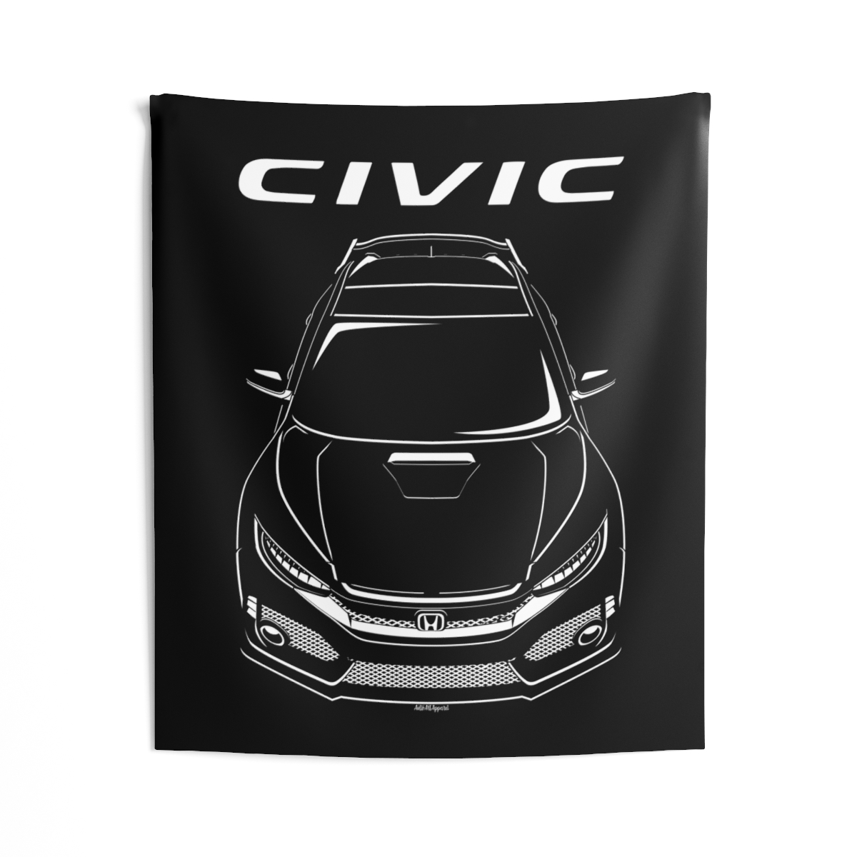 Honda Civic Type R 10th gen 2018-2020 Tapestry 50 x 60 inch by Auto Art Apparel