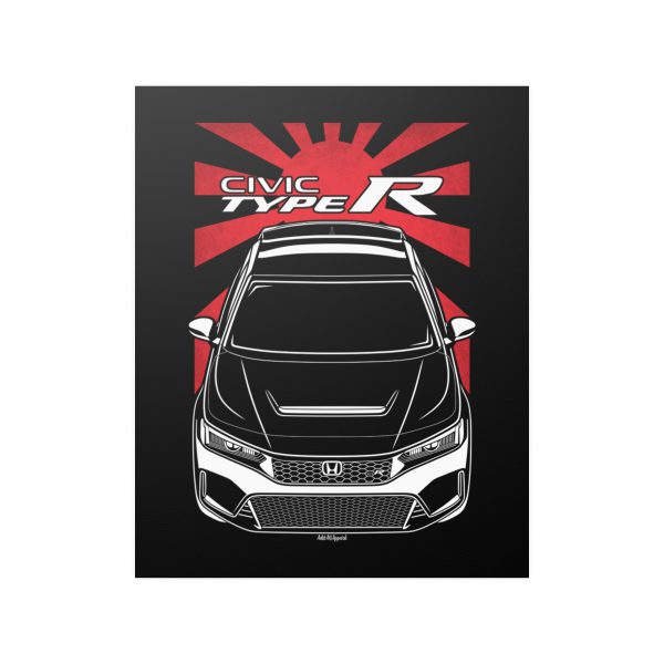 Honda Civic Type R 2023-2024 Poster - JDM Print 16 x 20 inch by Auto Art Apparel