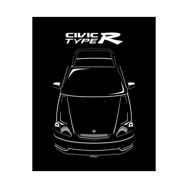 Honda Civic Type R 6th gen 1996-1999 Poster 16 x 20 inch by Auto Art Apparel