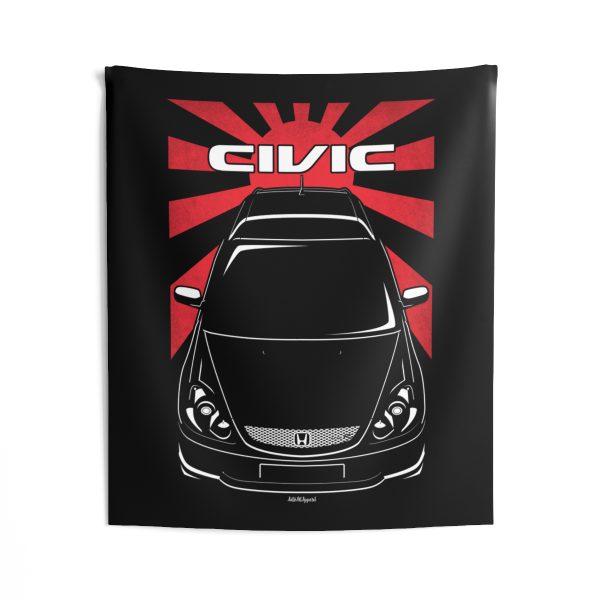 Honda Civic Type R 7th gen 2000-2004 Tapestry - JDM Wall Art 50 x 60 inch by Auto Art Apparel