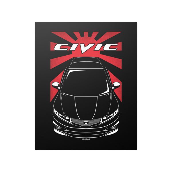 Honda Civic Type R 8th gen 2006-2010 Poster - JDM Print 16 x 20 inch by Auto Art Apparel