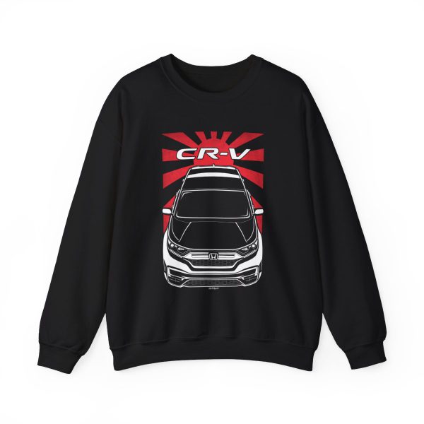Honda CR V 2020-2022 Sweatshirt - JDM Crewneck Black by Auto Art Apparel