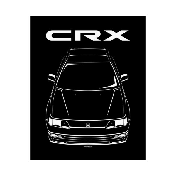 Honda CRX SI 2nd gen 1988-1991 Poster 16 x 20 inch by Auto Art Apparel