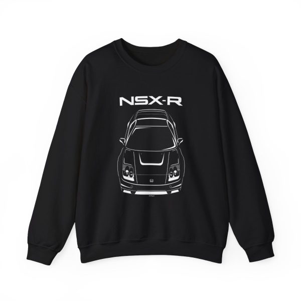 Honda NSX R 1st Gen 2002-2005 Crewneck Sweatshirt Black by Auto Art Apparel