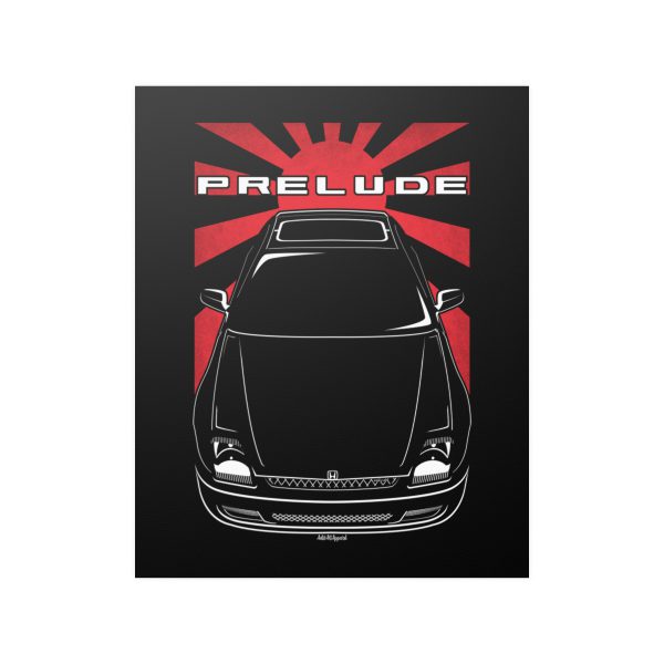 Honda Prelude 5th gen 1997-2001 Poster - JDM Print 16 x 20 inch by Auto Art Apparel