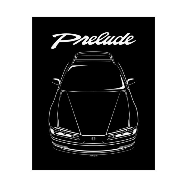 Honda Prelude SI 4th gen 1992-1996 Poster 16 x 20 inch by Auto Art Apparel