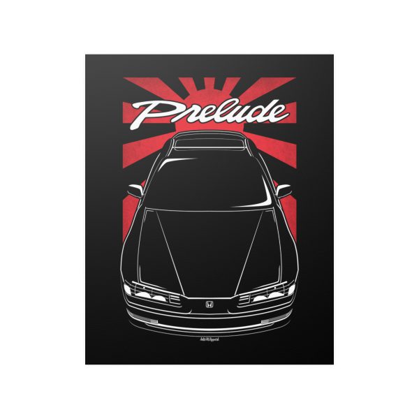 Honda Prelude SI 4th gen 1992-1996 Poster - JDM Print 16 x 20 inch by Auto Art Apparel