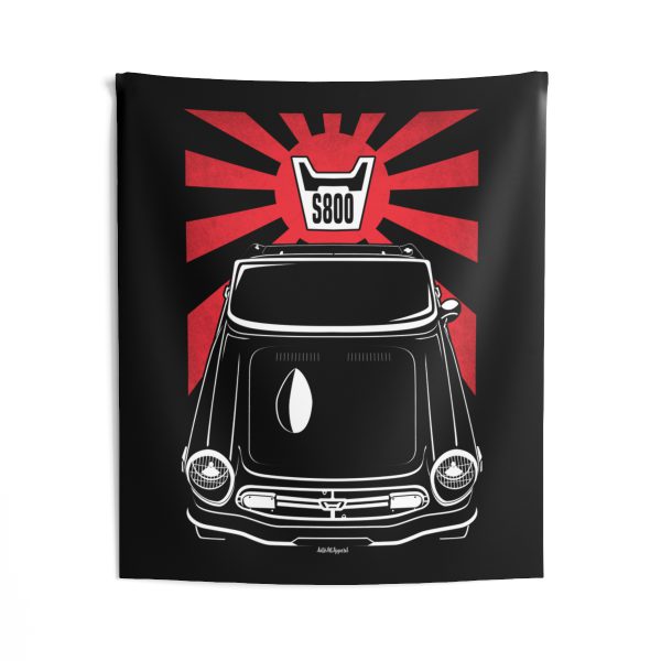 Honda S800 1970 Tapestry - JDM Wall Art 50 x 60 inch by Auto Art Apparel