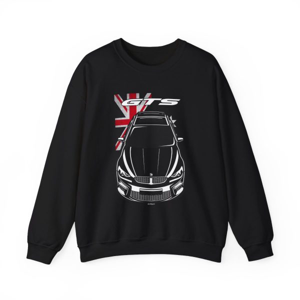 HSV GEN F GTS Sweatshirt - Australia Flag Crewneck Black by Auto Art Apparel
