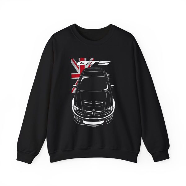 HSV GTS Sweatshirt - Australia Flag Crewneck Black by Auto Art Apparel
