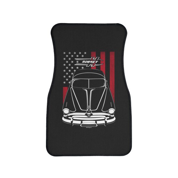 Hudson Hornet 1952 Car Mat - US Flag Floor Mats Front Carpet Floor Mats by Auto Art Apparel