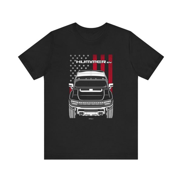 Hummer EV T-shirt - US Flag Shirt by Auto Art Apparel