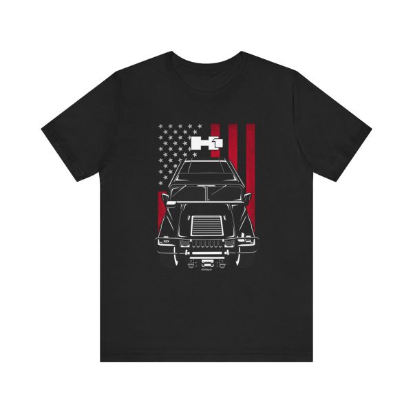 Hummer H1 T-shirt - US Flag Shirt by Auto Art Apparel