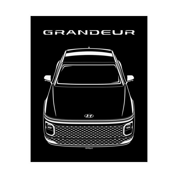 Hyundai Azera Grandeur 2023-2025 Poster 16 x 20 inch by Auto Art Apparel