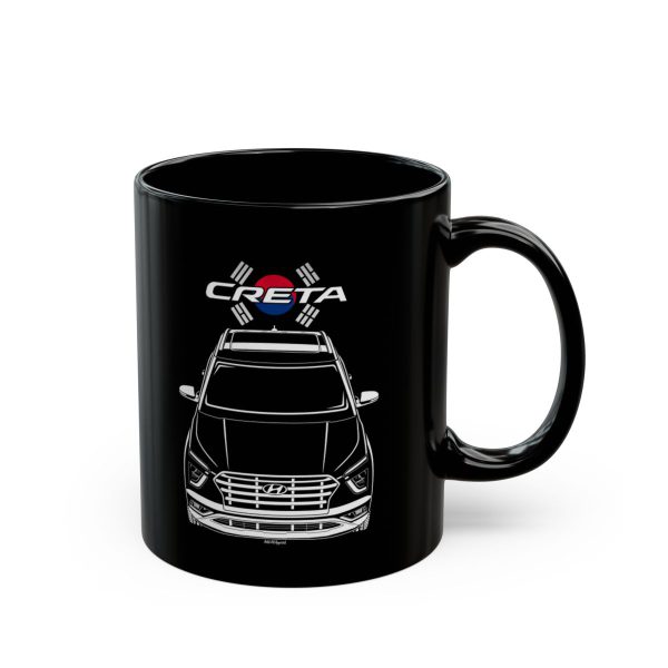 Hyundai Creta 2021-2022 Mug - Korea Flag Coffee Mug 11 oz by Auto Art Apparel