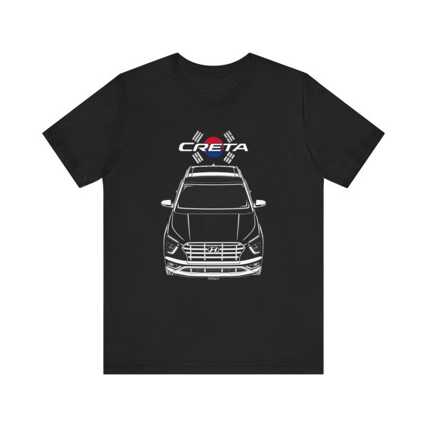 Hyundai Creta 2021-2022 T-shirt - Korea Flag Shirt by Auto Art Apparel