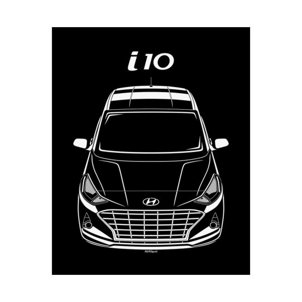 Hyundai i10 2020-2022 Poster 16 x 20 inch by Auto Art Apparel