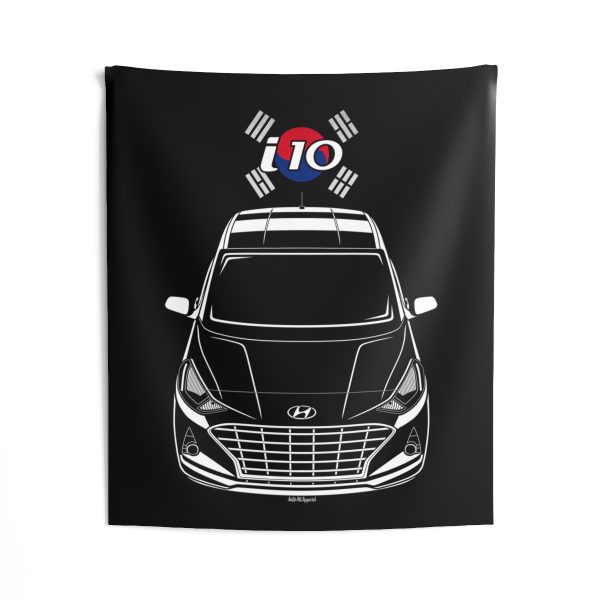 Hyundai i10 2020-2022 Tapestry - Korea Flag Wall Art 50 x 60 inch by Auto Art Apparel