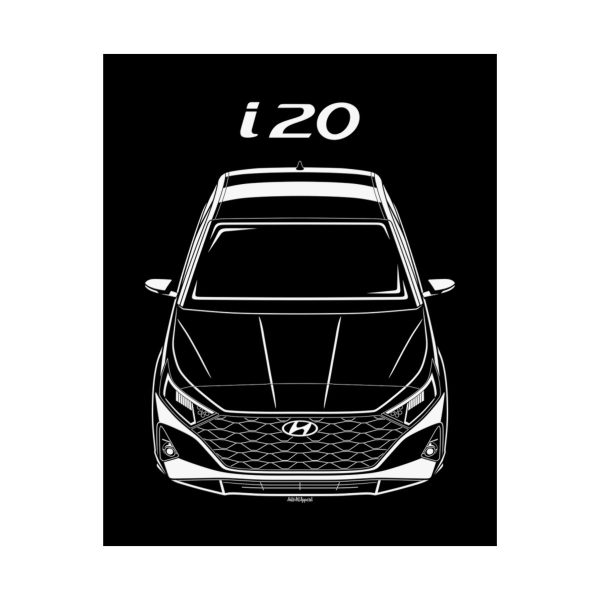 Hyundai i20 2021-2023 Poster 16 x 20 inch by Auto Art Apparel