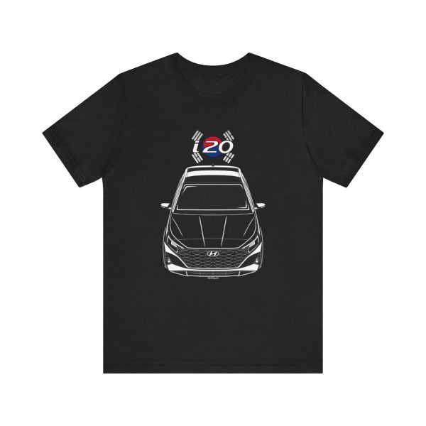 Hyundai i20 2021-2023 T-shirt - Korea Flag Shirt by Auto Art Apparel