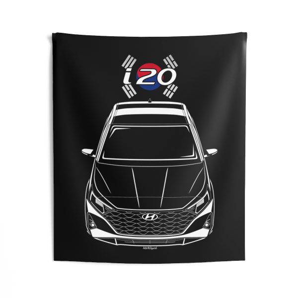 Hyundai i20 2021-2023 Tapestry - Korea Flag Wall Art 50 x 60 inch by Auto Art Apparel