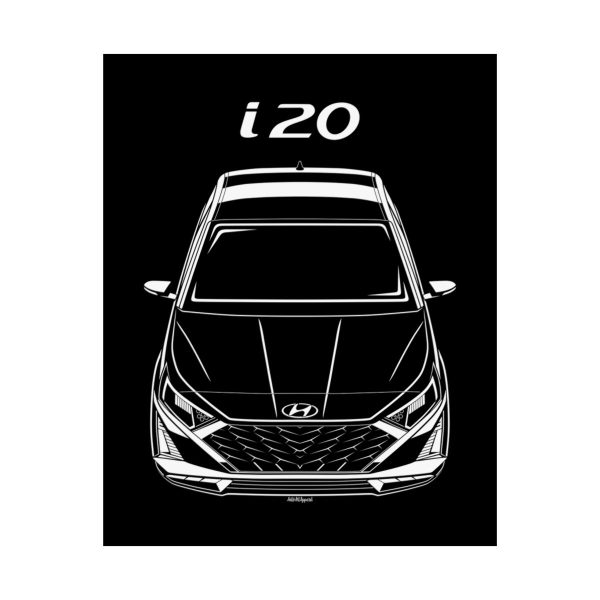 Hyundai i20 2024-2025 Poster 16 x 20 inch by Auto Art Apparel