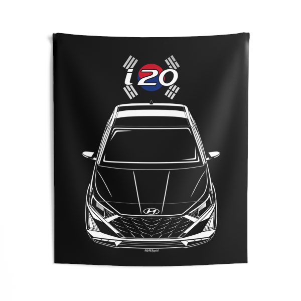 Hyundai i20 2024-2025 Tapestry - Korea Flag Wall Art 50 x 60 inch by Auto Art Apparel