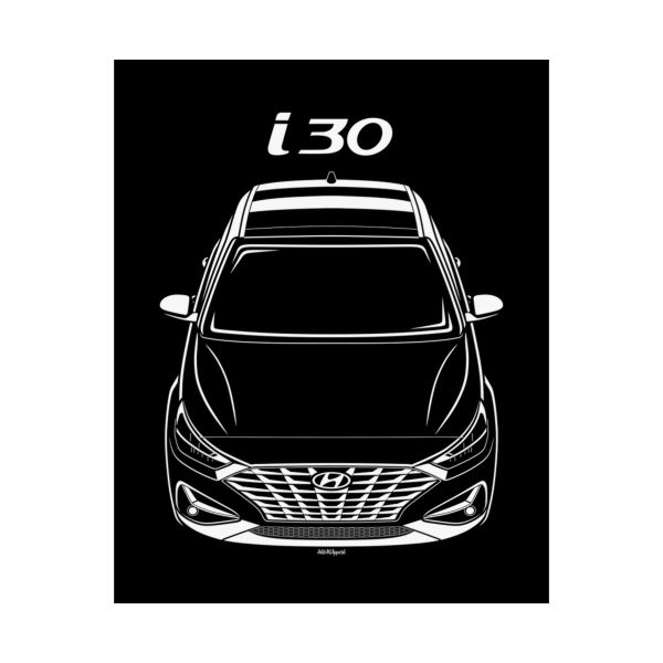 Hyundai i30 2020 Poster 16 x 20 inch by Auto Art Apparel