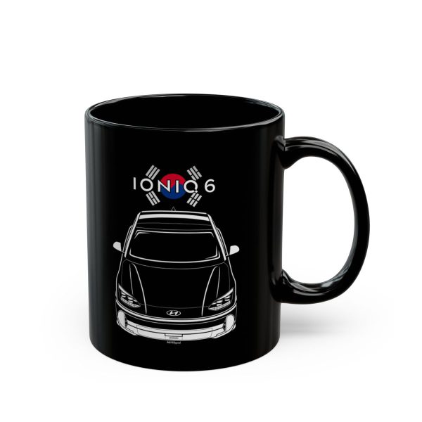 Hyundai Ioniq 6 Mug - Korea Flag Coffee Mug 11 oz by Auto Art Apparel