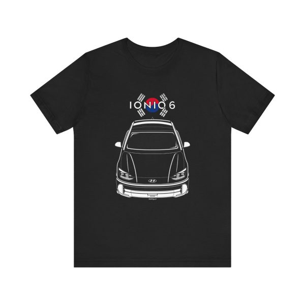 Hyundai Ioniq 6 T-shirt - Korea Flag Shirt by Auto Art Apparel
