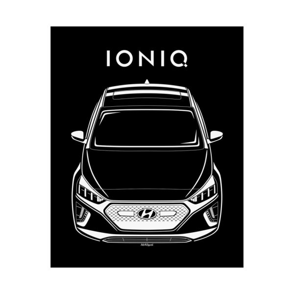 Hyundai Ioniq Electric Poster 16 x 20 inch by Auto Art Apparel