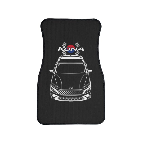 Hyundai Kona 2021-2023 Car Mat - Korea Flag Floor Mats Front Carpet Floor Mats by Auto Art Apparel