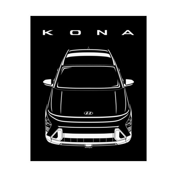 Hyundai Kona 2024-2025 Poster 16 x 20 inch by Auto Art Apparel