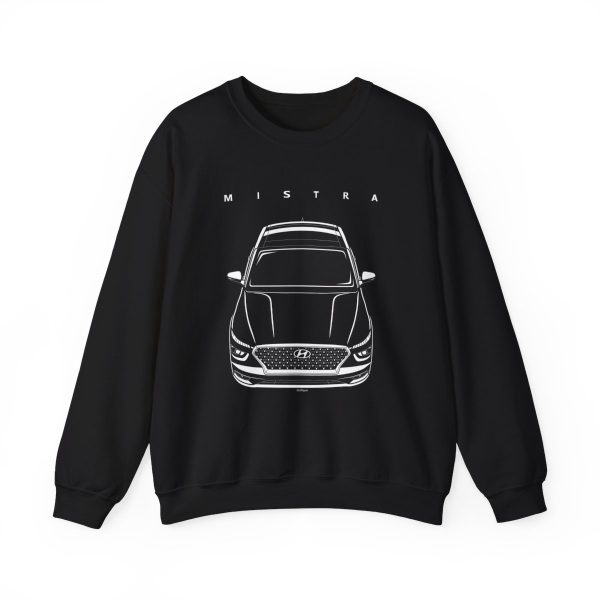 Hyundai Mistra Crewneck Sweatshirt Black by Auto Art Apparel