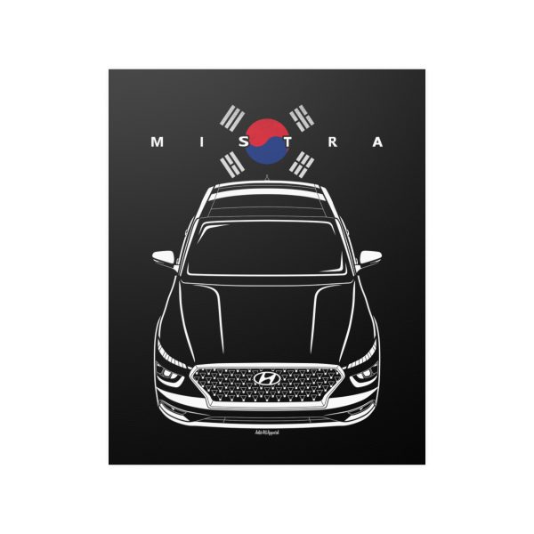 Hyundai Mistra Poster - Korea Flag Print 16 x 20 inch by Auto Art Apparel