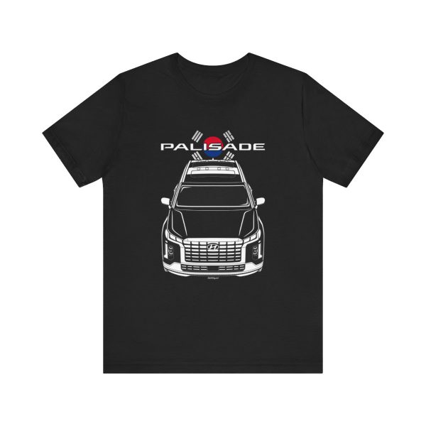 Hyundai Palisade 2023-2024 T-shirt - Korea Flag Shirt by Auto Art Apparel