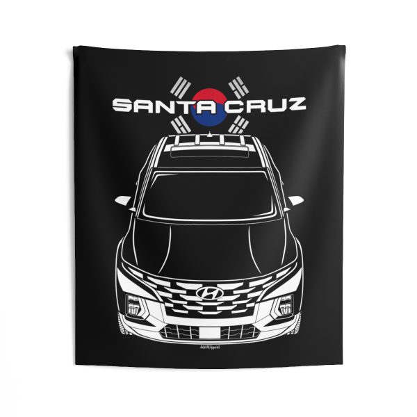 Hyundai Santa Cruz Tapestry - Korea Flag Wall Art 50 x 60 inch by Auto Art Apparel
