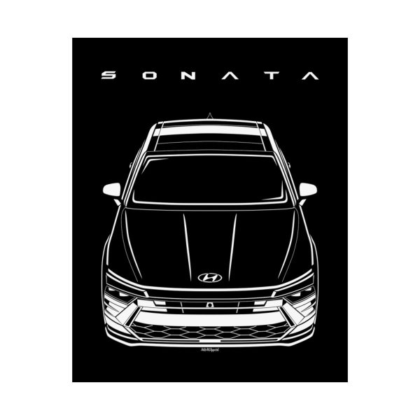 Hyundai Sonata 2024-2025 Poster 16 x 20 inch by Auto Art Apparel