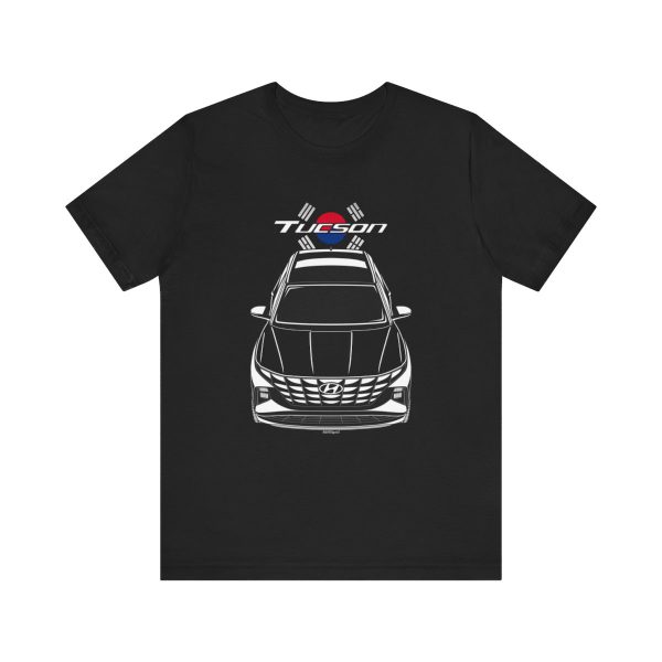 Hyundai Tucson 2022-2024 T-shirt - Korea Flag Shirt by Auto Art Apparel