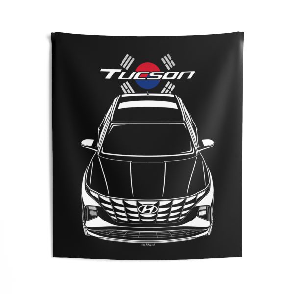 Hyundai Tucson 2022-2024 Tapestry - Korea Flag Wall Art 50 x 60 inch by Auto Art Apparel