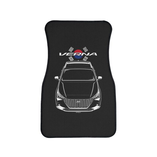 Hyundai Verna 2020-2022 Car Mat - Korea Flag Floor Mats Front Carpet Floor Mats by Auto Art Apparel