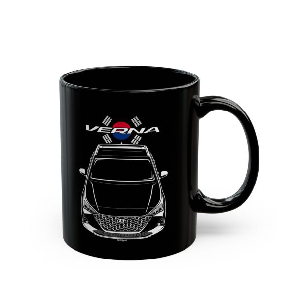 Hyundai Verna 2020-2022 Mug - Korea Flag Coffee Mug 11 oz by Auto Art Apparel