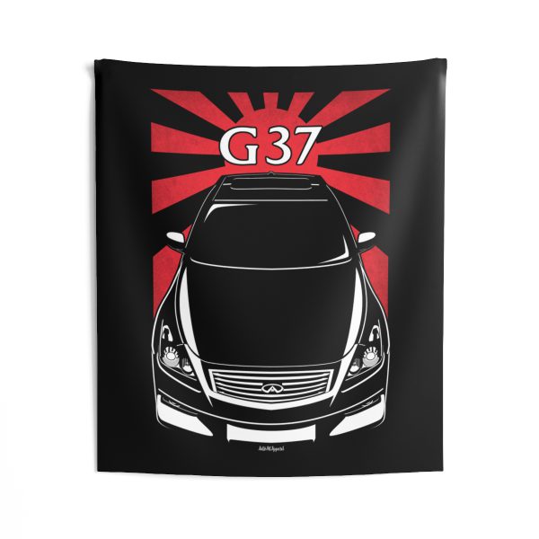 Infiniti G37 Coupe 4th gen 2010-2015 Tapestry - JDM Wall Art 50 x 60 inch by Auto Art Apparel