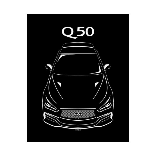Infiniti Q50 2014-2015 Poster 16 x 20 inch by Auto Art Apparel