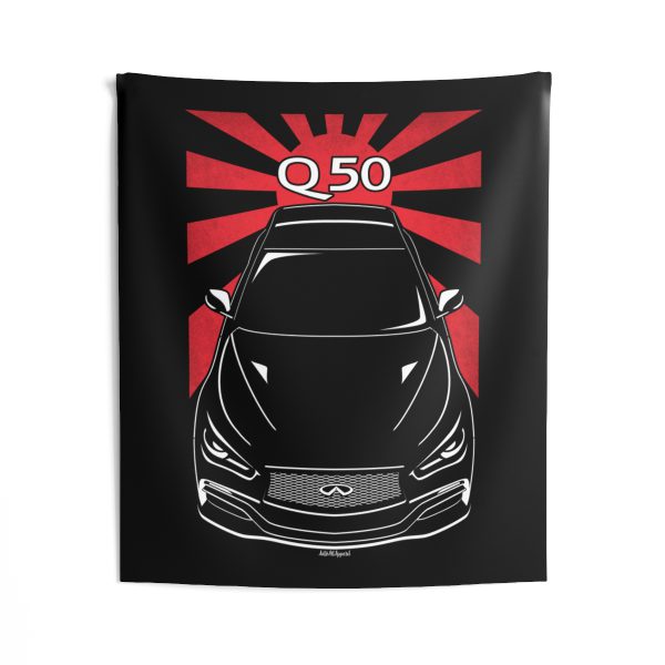 Infiniti Q50 2014-2015 Tapestry - JDM Wall Art 50 x 60 inch by Auto Art Apparel