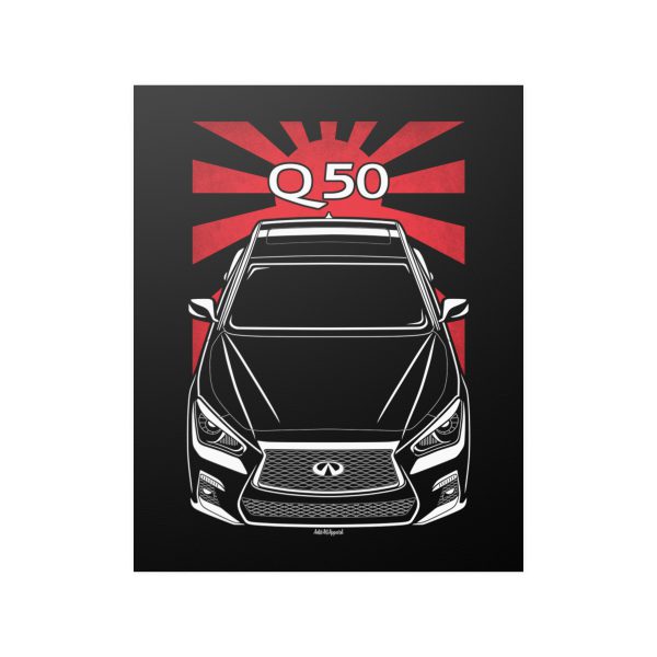 Infiniti Q50 2021-2024 Poster - JDM Print 16 x 20 inch by Auto Art Apparel